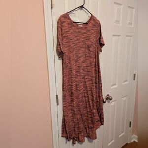 LuLaRoe Pink/Black Carly Dress